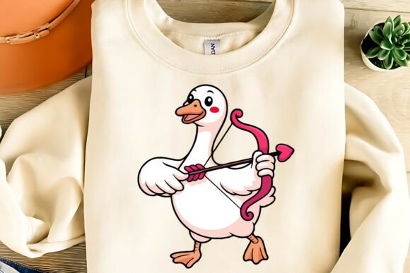 Download Cute Valentine Goose Clipart PNG,SVG,EPS - Valentine goose clipart Collection