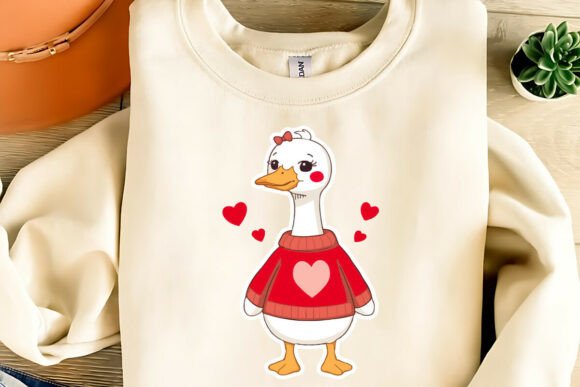 Download Cute Valentine Goose Clipart PNG,SVG,EPS - Valentine goose clipart Collection