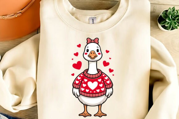 Download Cute Valentine Goose Clipart PNG,SVG,EPS - Valentine goose clipart Collection