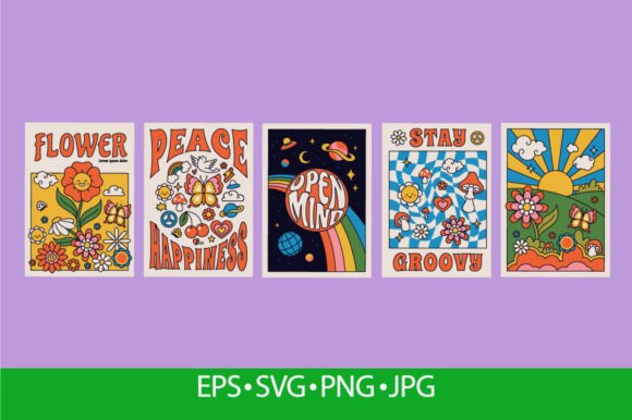 Download 70s Groovy Posters, Retro Print - Poster Collection